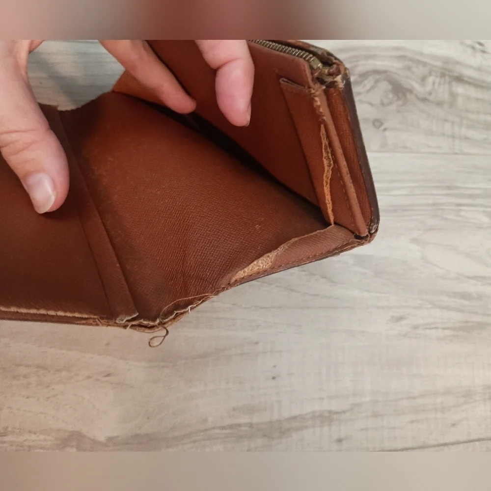 Louis Vuitton, Brown MonoTresor Bi-Fold Zip Wallet